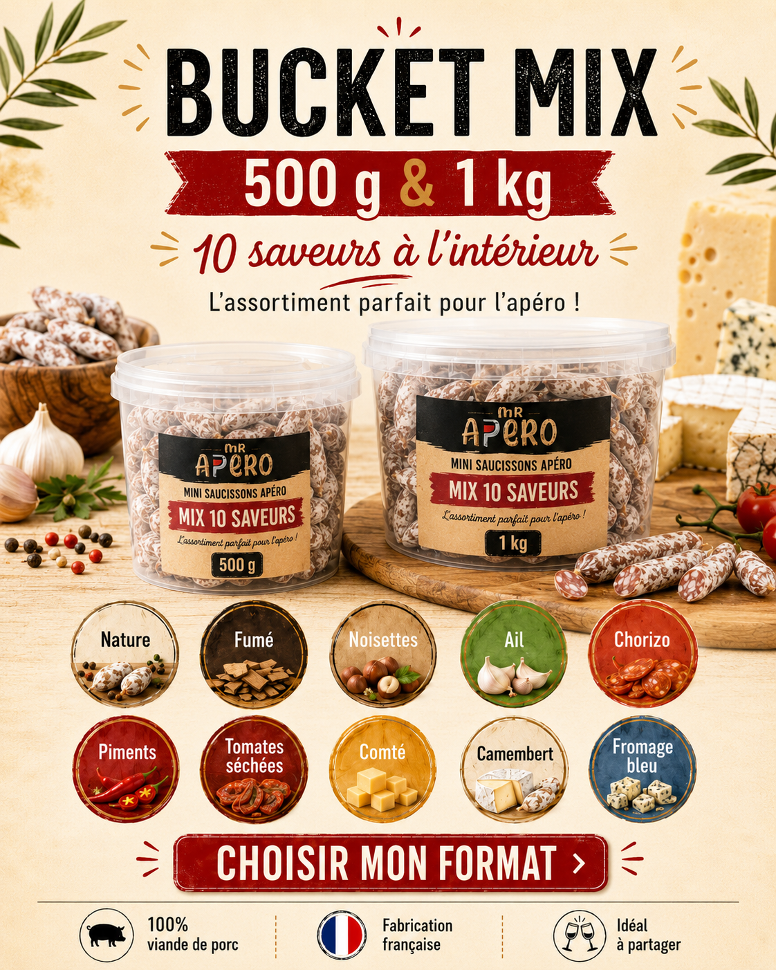 BUCKET MIX 10 SAVEURS