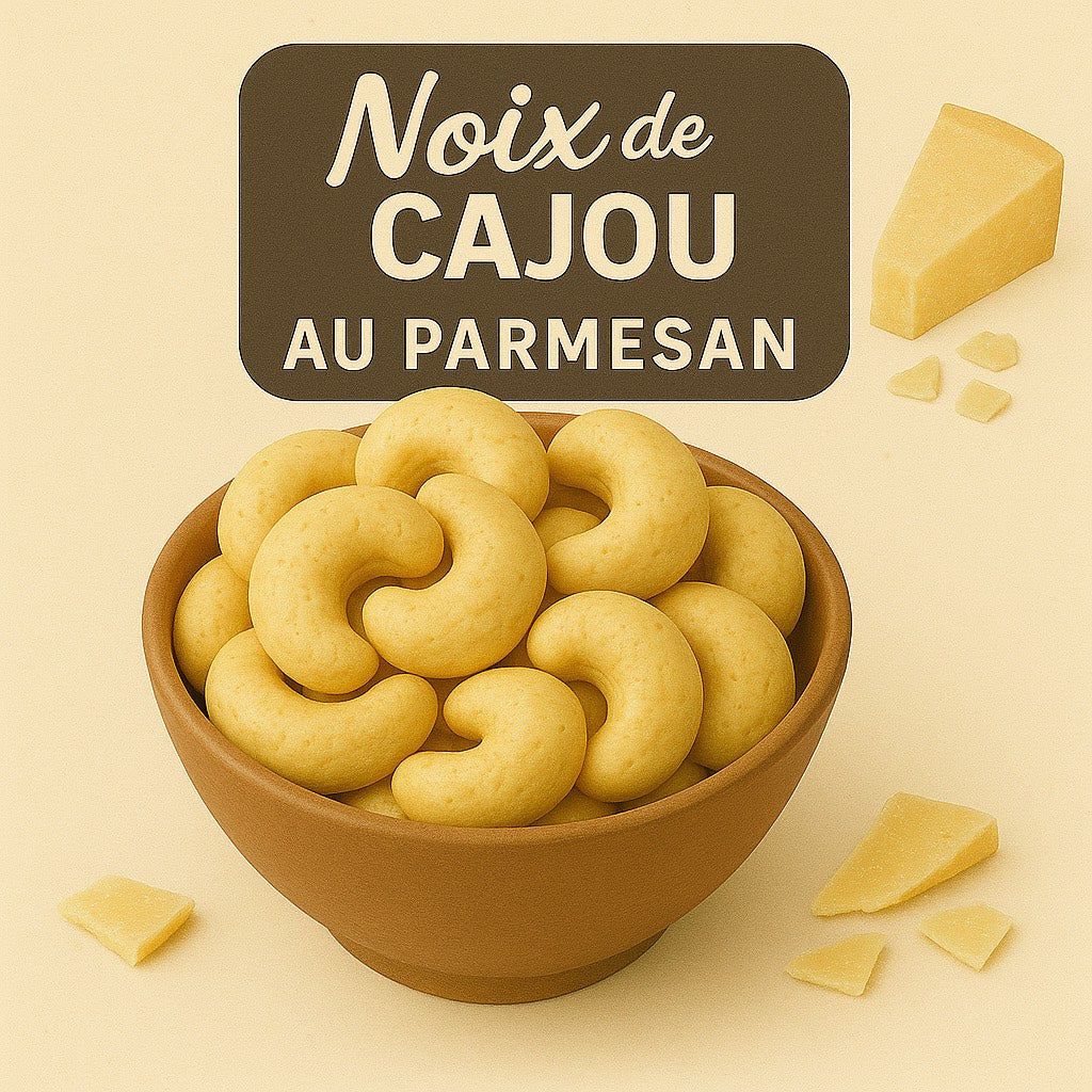 Noix de Cajou aromatisées au Parmesan