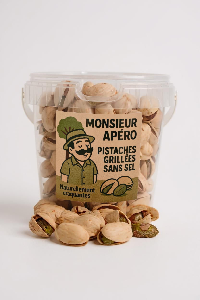Pistaches grillées sans sel