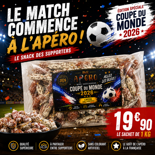 Mini Grelots Apéro 1 kg – Nature ou Mix Saveurs – Édition Spéciale Coupe du Monde – 19,90 €