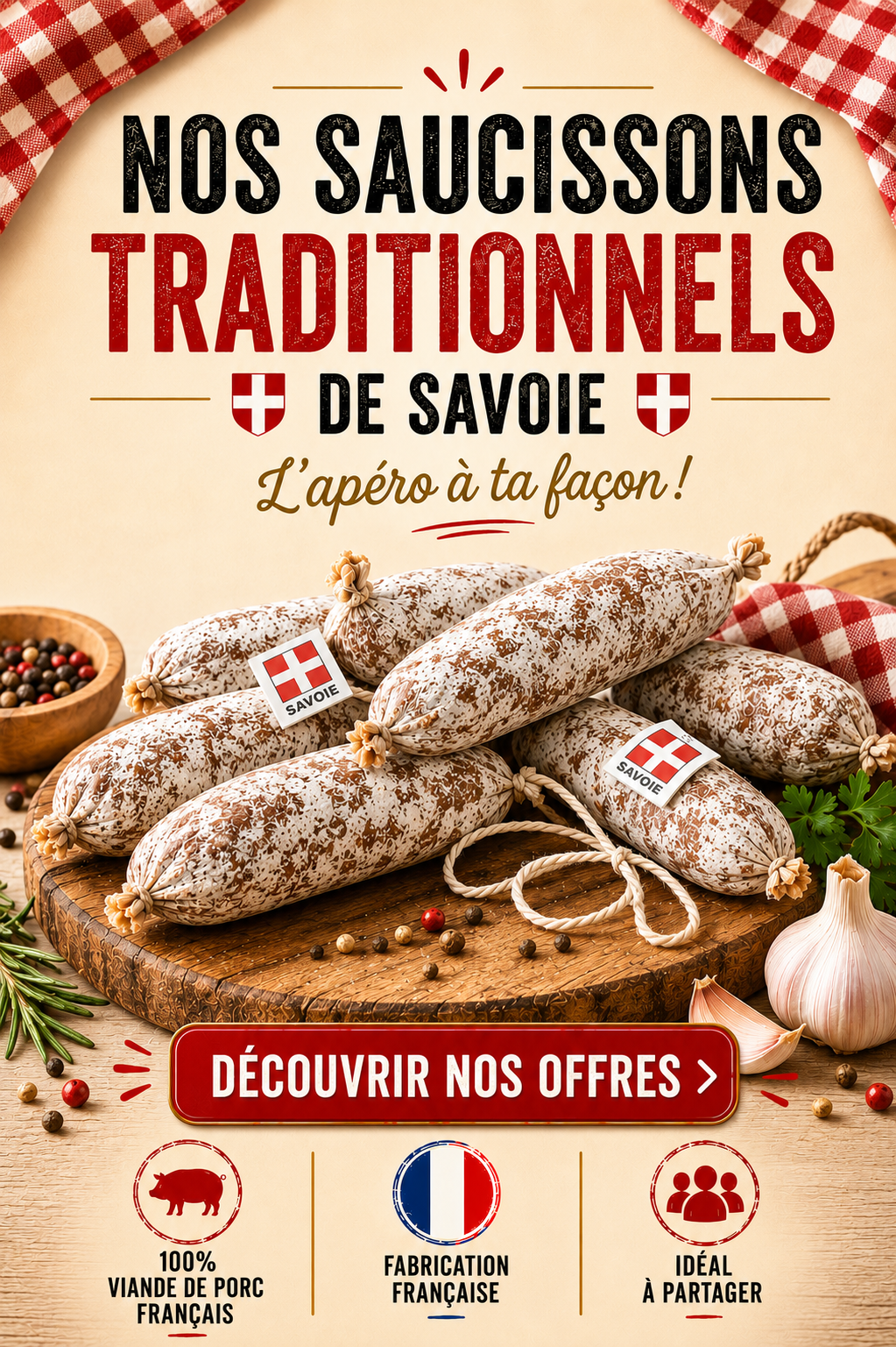 Créé ton mix de Saucissons Traditionnels
