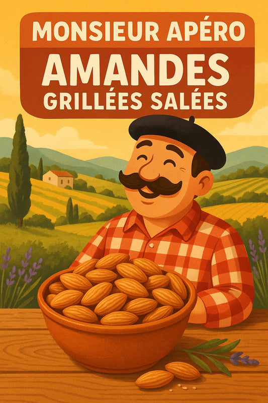 Amandes grillées à sec et salées